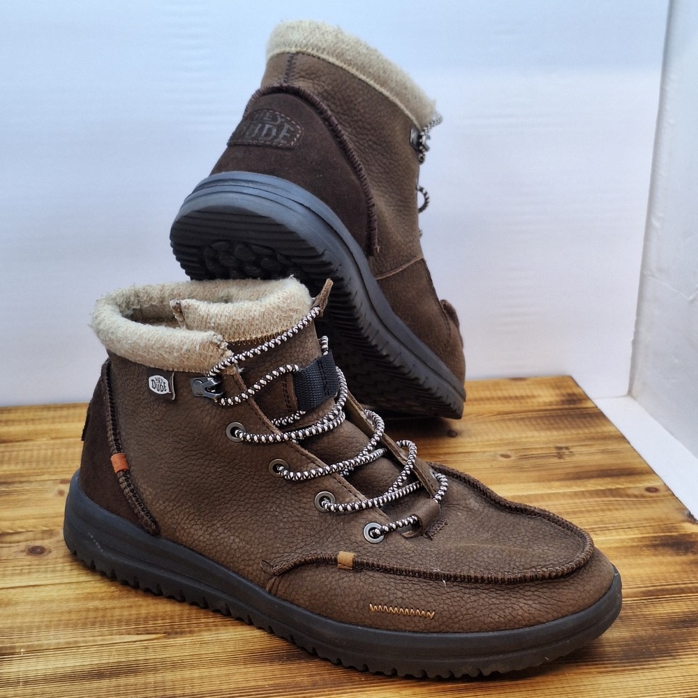 Hey Dude Boots Chukka Bradley Lace Up Shoes Mens Size 9